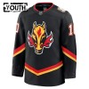 Calgary Flames tröja Fanatics Premium Jonathan Huberdeau 2024-25 Svart Tredje - NHL Tröjor Barn